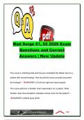 Med Surge 51 & 52 Exam Questions and Answers &lpar;70&plus; Questions&rpar; &vert; Eye & Ear Assessment&comma; Vision Disorders&comma; Hearing Disorders&comma; Glaucoma&comma; Cataracts&comma; Meniere's Disease