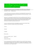 NCLEX -Pharmacology Final Exam Questions with Accurate&sol;Complete Answers 2026 Updated&period;