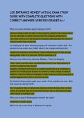LEO ENTRANCE NEWEST ACTUAL EXAM STUDY GUIDE WITH COMPLETE QUESTIONS WITH CORRECT ANSWERS&period;VERIFIED&sol;&sol;GRADED A&plus;&sol;