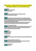 NURS COMP 1-3 MEDS QUESTIONS & ANSWERS &vert; 100&plus; Pharmacology Q&A with Drug Classifications & Nursing Interventions &vert; Galen College of Nursing&NewLine;