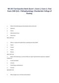 NURS 283 Pathophysiology  S COMP 1-3 Test Bank &vert; 500&plus; Exam Questions with Verified Answers &vert; Chamberlain University &vert; Exam 1&comma; 2&comma; 3 & Final Review