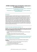 NFHS Football Exam Evaluation &ndash; National Federation of State High School Associations &lpar;NFHS&rpar; &ndash; 2026&sol;2027 Academic Year &ndash; Verified Questions and Answers for Football Officials and Coaches