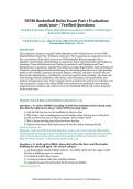 NFHS Basketball Rules Exam Part 1 Evaluation &ndash; National Federation of State High School Associations &lpar;NFHS&rpar; &ndash; 2026&sol;2027 Academic Year &ndash; Verified Questions and Answers for Basketball Officials and Coaches