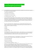 Nclex Pharmacokinetics-Test Questions and Answers&period;