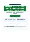 NCLEX RN Practice Questions 2026 &vert; 295 Questions with Verified Answers &vert; Updated 2026 Edition &vert; Graded A&plus;