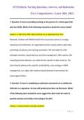 ATI Pediatric Nursing Questions&comma; Answers & Rationales 2024&ndash;2025 &vert; Comprehensive Practice Exam Prep