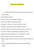 Periop 101 Final Exam Practice Questions with Verified Answers 2027&sol;2028