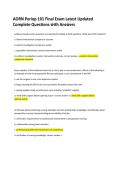 AORN Periop 101 Final Exam Practice Questions with Verified Answers 2027&sol;2028