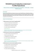 NDAEB Exam Evaluation &ndash; National Dental Assisting Examining Board &lpar;NDAEB&rpar; &ndash; 2026&sol;2027 Academic Year &ndash; Verified Questions and Answers for Certified Dental Assistants