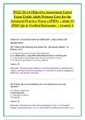 WGU D118 Objective Assessment Latest &NewLine;Exam Guide Adult Primary Care for the &NewLine;Advanced Practice Nurse &lpar;APRN&rpar; &vert; 2026&sol;27 &NewLine;&lpar;PDF&rpar; Qs & Verified Rationales &vert; Graded A