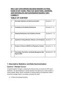 WGU C207 Data-Driven Decision Making OA Final Exam Study Guide &vert; 2026&sol;2027 Updated Practice Questions&comma; Answers & Detailed Rationales &lpar;Scenario-Based&rpar;