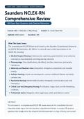 Saunders NCLEX-RN Latest 2026 Exam-Style Questions with Verified Answers & Detailed Rationales &vert; 200 Q&A Test Bank &vert; Graded A&plus; Guaranteed Pass