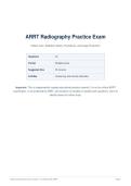 ARRT Radiography Practice Exam&colon; 40 Original Questions with Answers and Rationales
