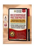  BIOD 331 &sol; NURS 231 Pathophysiology Final Exam&colon; 250&plus; Practice Questions with Verified Answers & Detailed Rationales &vert; Portage Learning Modules 1-10 Comprehensive Review &vert; 2026&sol;2027 Update &vert; Graded A&plus; &vert; Instant Download&NewLine;&NewLine;