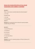 HOAG ECG Exam UPDATED ACTUAL Exam Questions and CORRECT Answers