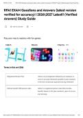 RPA1 EXAM Questions and Answers &lpar;latest version verified for accuracy&rpar; &vert; 20262027 Latest&excl;&excl; &lpar;Verified Answers&rpar; Study Guide&NewLine;&NewLine;&NewLine;