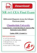 NR 547 CEA Final Exam &lpar;PDF&rpar; &vert; &lpar;2026&rpar; PMHNP Questions &vert; Psychiatry Review