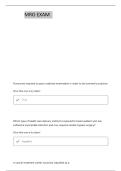 MRO 1&vert; ACTUAL EXAM QUESTIONS & VERIFIED ANSWERS WITH COMPLETE SOLUTIONS 