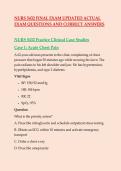 NURS 5432 Final Exam UPDATED ACTUAL Exam Questions and CORRECT Answers