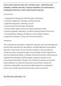 NOVA SCOTIA AGRICULTURAL PEST CONTROL EXAM &ndash; QUESTIONS AND&NewLine;ANSWERS &vert; VERIFIED AND WELL DETAILED ANSWERS &vert; PLUS RATIONALES &vert;&NewLine;DOWNLOAD AND PASS &vert; LATEST EXAM UPDATE 2026&sol;2027