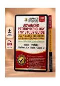 Advanced Pathophysiology FNP Study Guide &vert; 250 Practice Questions with Answers & Detailed Rationales &vert; Digital &plus; Printable &vert; 2026 Edition &vert; MSN&comma; FNP&comma; AGPCNP&comma; AGACNP &vert; Graded A&plus;&NewLine;&NewLine;