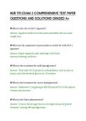 NUR 170 EXAM 3 COMPREHENSIVE TEST PAPER&NewLine;QUESTIONS AND SOLUTIONS GRADED A&plus;