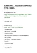 NUR 170 EXAM 3 MOCK TEST WITH ANSWER&NewLine;RATIONALES 2026