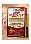 NSG 3280 Pathophysiology Exams 1&ndash;4 &vert; 200 Practice Questions with Answers & Detailed Rationales &vert; Updated 2026&sol;2027 &vert; Galen College of Nursing &vert; Graded A&plus;