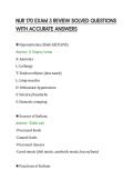 NUR 170 EXAM 3 REVIEW SOLVED QUESTIONS&NewLine;WITH ACCURATE ANSWERS