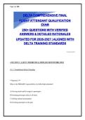 Delta Flight Attendant 2026-2027 Exam Prep &vert; 260&plus; Questions with Verified Answers & Rationales &vert; Aligned with Delta Training Standards