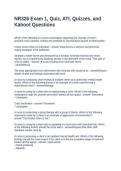 NR326 Exam 1&comma; Quiz&comma; ATI&comma; Quizzes&comma; and Kahoot Questions - 100&percnt; Solved