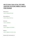 NUR 172 EXAM 2 2026 ACTUAL TEST PAPER&NewLine;QUESTIONS SOLUTIONS VERIFIED COMPLETE&NewLine;STUDY PACKAGE