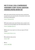 NUR 172 EXAM 2 2026 COMPREHENSIVE&NewLine;ASSESSMENT SCRIPT SOLVED QUESTIONS&NewLine;ANSWERS UPDATED REVIEW SET