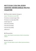 NUR 172 EXAM 2 2026 FINAL REVIEW&NewLine;QUESTIONS ANSWERS BUNDLED PRACTICE&NewLine;COLLECTION