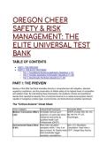 S-Tier Oregon Cheer Safety & Risk Management&colon; Elite Universal Test Bank &lpar;OSAA & NFHS 2026&sol;2027  Compliance&rpar; &vert; 19&plus; Q&A