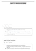 GEOGRAPHY EDEXCEL B PAPER 1 CASE STUDIES MERGED WITH MARK SCHEME