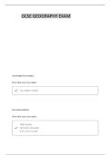 GEOGRAPHY EDEXCEL B PAPER 1 MERGED WITH MARK SCHEME