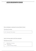 GCSE GEOGRAPHY EDEXCEL B-PAPER 1 EXAMPLES MERGED WITH MARK SCHEME
