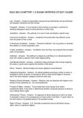 BUS 263 CHAPTER 1-5 EXAM VERIFIED STUDY GUIDE