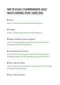 NUR 176 EXAM 1 COMPREHENSIVE ADULT&NewLine;HEALTH NURSING STUDY GUIDE 2026