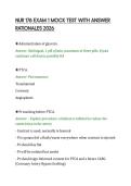 NUR 176 EXAM 1 MOCK TEST WITH ANSWER&NewLine;RATIONALES 2026