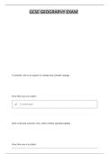 GCSE EDEXCEL B GEOGRAPHY PAPER 1 KEY TERMS QUESTIONS WITH MARK SCHEME
