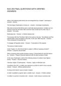 BUS 263 FINAL QUESTIONS WITH VERIFIED ANSWERS