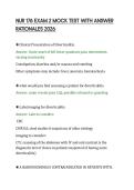 NUR 176 EXAM 2 MOCK TEST WITH ANSWER&NewLine;RATIONALES 2026