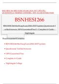 BSN HESI 266 MED SURG EXAM &lpar;2026-2027 UPDATE&rpar; QUESTIONS & VERIFIED ANSWERS&comma; 100&percnt; GUARANTEED PASS