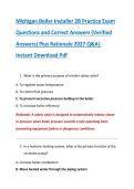 Michigan Boiler Installer 2B Practice Exam &NewLine;Questions and Correct Answers &lpar;Verified &NewLine;Answers&rpar; Plus Rationale 2027 Q&A&vert; &NewLine;Instant Download Pdf 