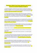 Paramedic FISDAP Final Exam Questions and Correct Answers &lpar;Complete Solution&rpar; Graded A&plus;