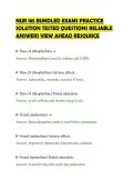 NUR 185 BUNDLED EXAMS PRACTICE&NewLine;SOLUTION TESTED QUESTIONS RELIABLE&NewLine;ANSWERS VIEW AHEAD RESOURCE