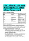 2026&sol;2027 Elite &lpar;Mississippi&rpar; MHSAA & NFHS Cheer Safety Test Bank&colon; 19&plus; Question Risk Management & Coaching Certification Guide