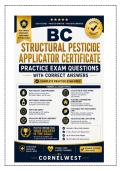 BC Structural Pesticide Applicator Certificate Practice Exam &vert; Integrated Pest Management Act Questions & Answers